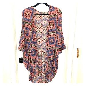 Colorful Painted Threads Kimono